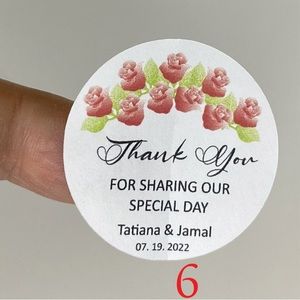 Thank you stickers waterproof